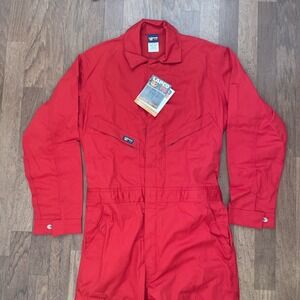 LAPCO FR Coverall Medium Reg Red ATPV 8.7 Cat 2 Work Safety